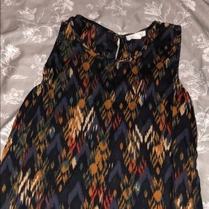 Dark tone tank blouse